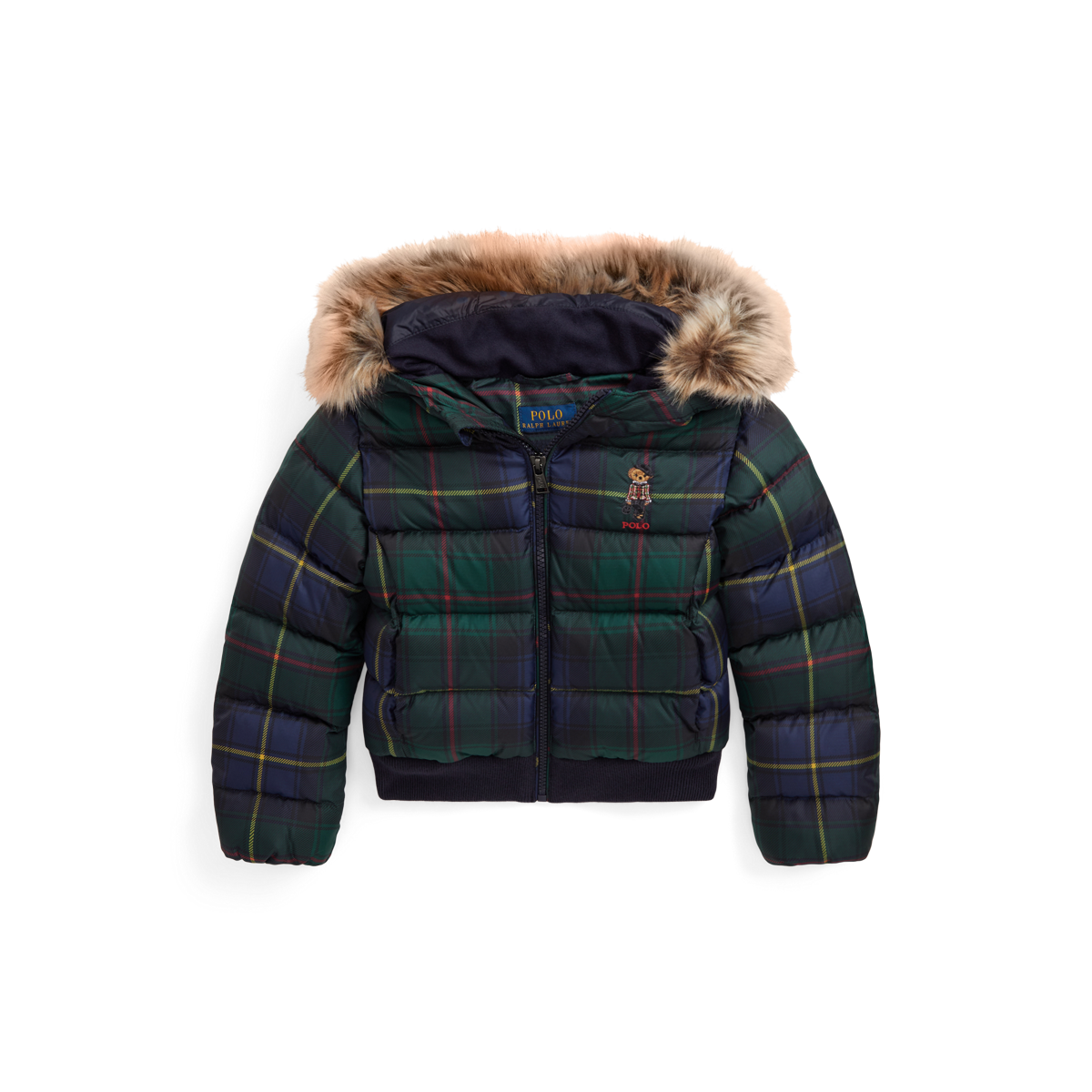 Polo bear quilted down jacket on sale