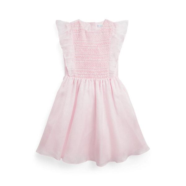 Pink Smocked Mulberry Silk Dress Girls&rsquo; Collection 7-16 2