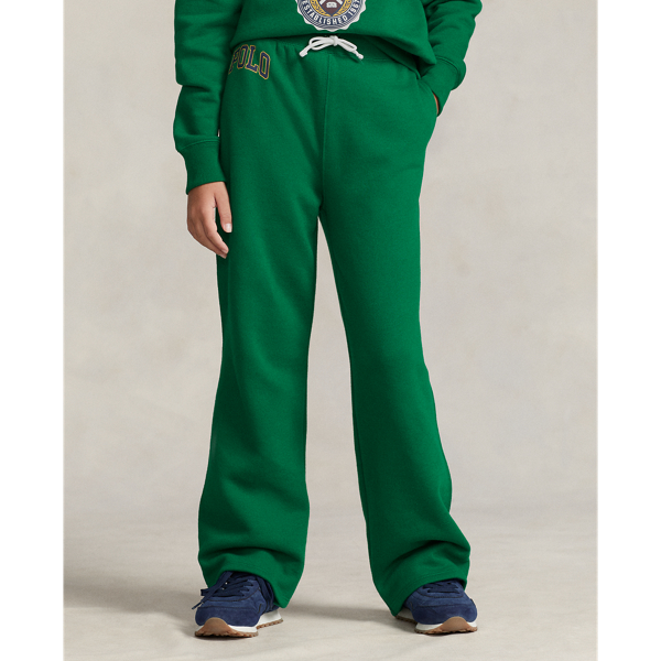 Athletic Green Logo Fleece Wide-Leg Sweatpant Girls 7-16 4