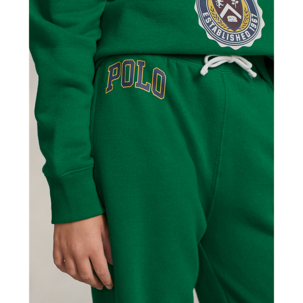 Athletic Green Logo Fleece Wide-Leg Sweatpant Girls 7-16 5