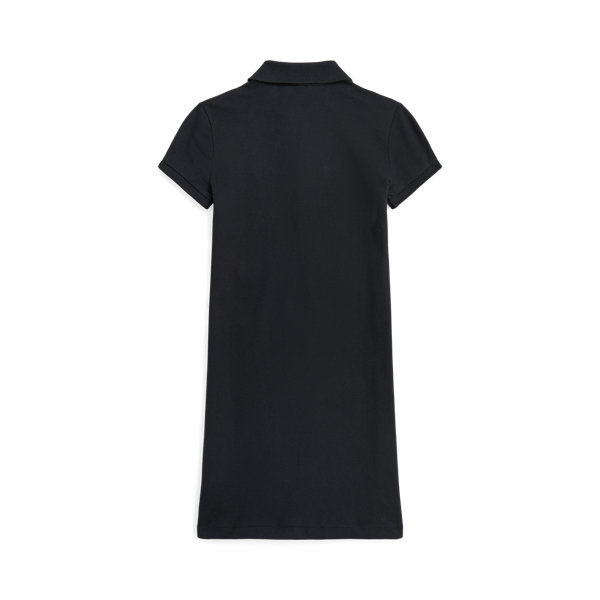 Polo Black Polo Bear Stretch Mesh Polo Dress Girls 7-16 2
