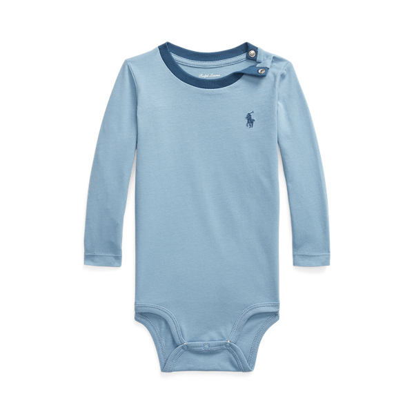 Katoenjersey romper met lange mouwen