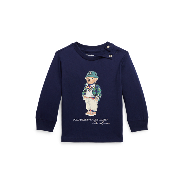 Polo Bear Cotton Long-Sleeve T-Shirt