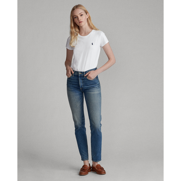 T-Shirt aus Baumwolljersey Polo Ralph Lauren in Wei&szlig;/Navy 3