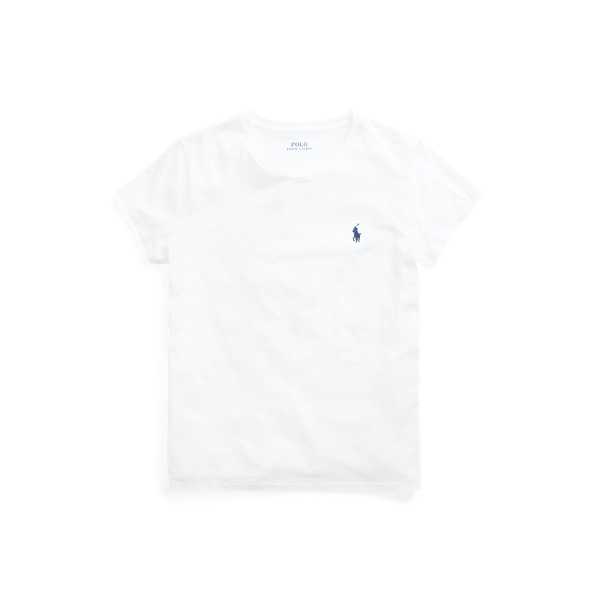 T-Shirt aus Baumwolljersey Polo Ralph Lauren in Wei&szlig;/Navy 2