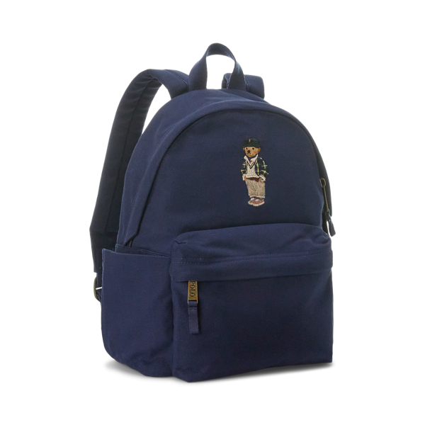 Newport Navy Polo Bear Canvas Backpack Boys 3