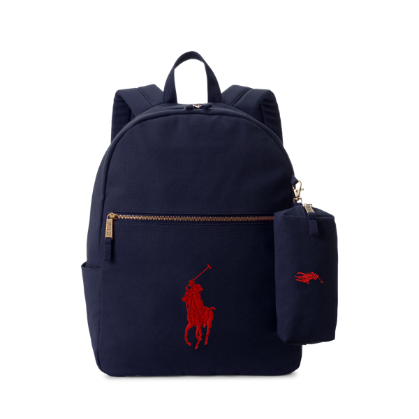 Polo Bear Canvas Backpack