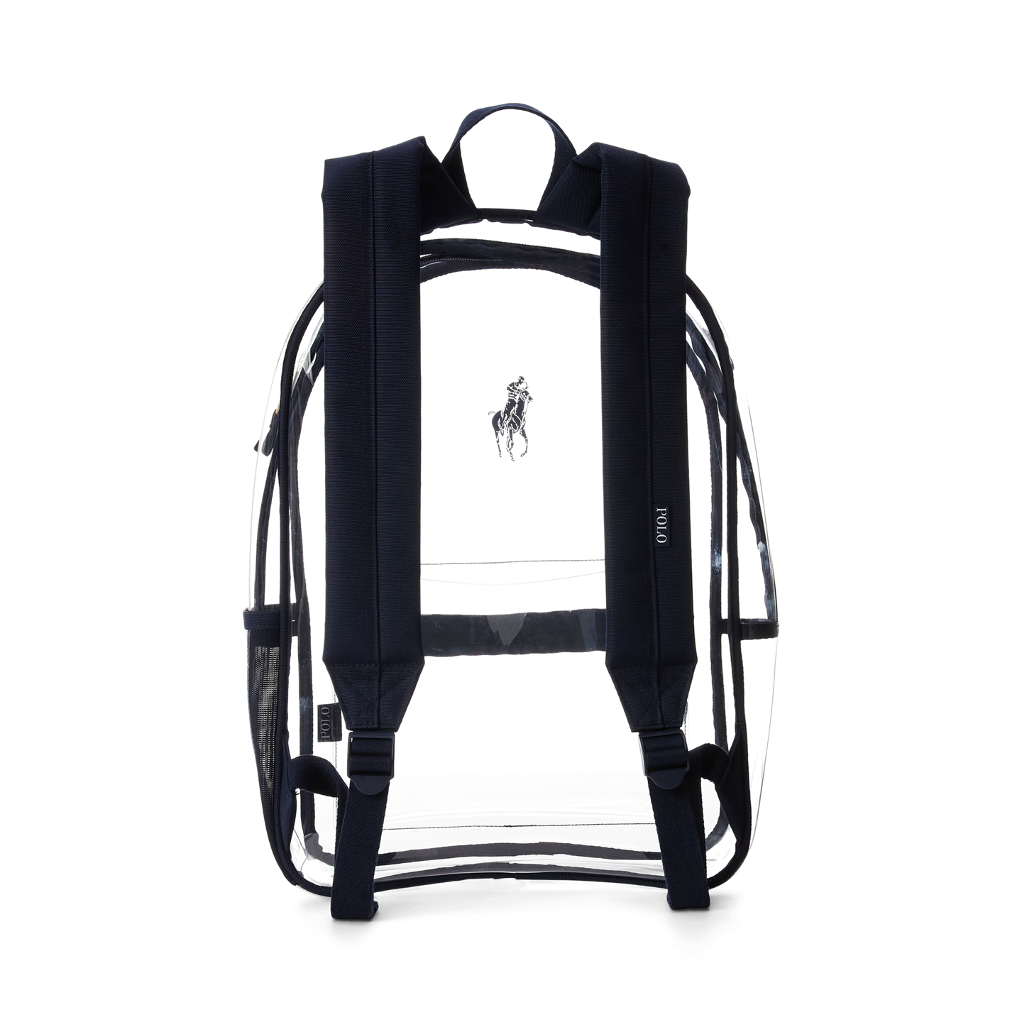 Рюкзак Ralph Lauren Big Pony Clear для детей, цвет: Белый / Тёмно-синий — фото 2