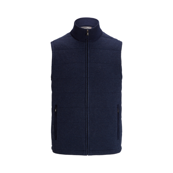 Wind-Blocking Wool Sleeveless Jumper