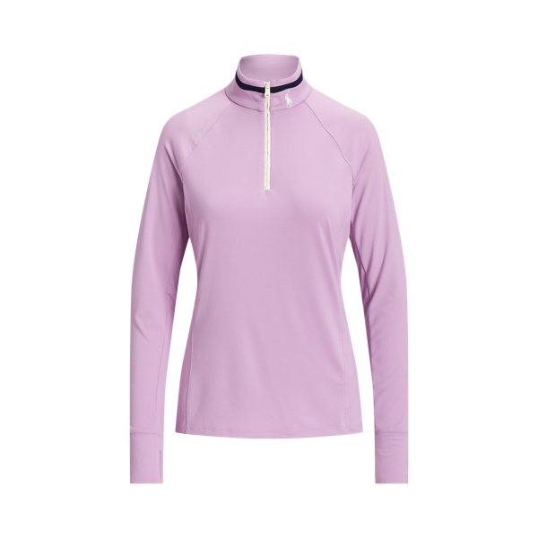 Stretch Jersey Quarter-Zip Pullover RLX 1