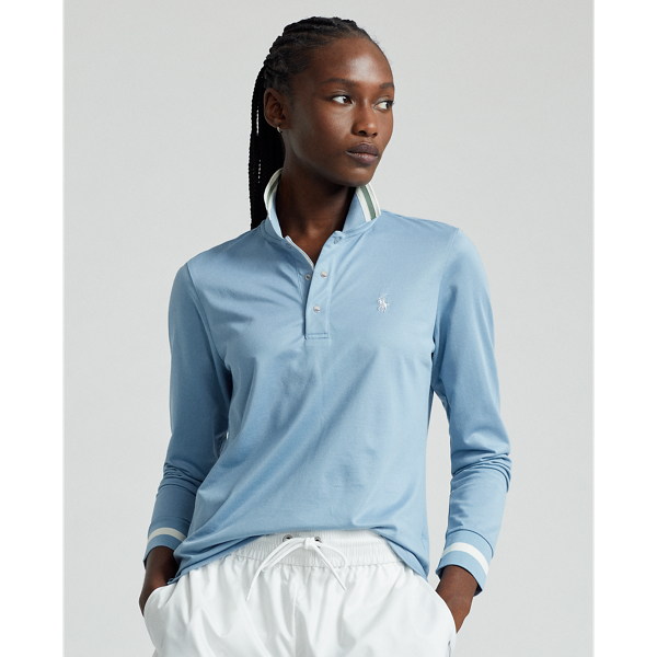 Tailored Fit Long-Sleeve Polo Shirt Ralph Lauren® Australia