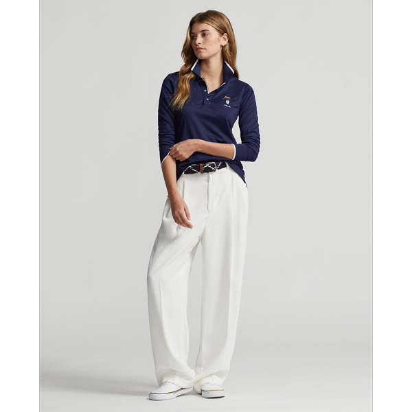 Polo ajust&eacute; Polo Bear en piqu&eacute; RLX en Marine raffin&eacute; 4