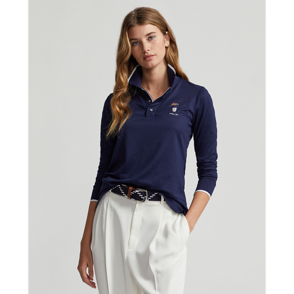 Tailored Fit Polo Bear Pique Polo Shirt for Women Ralph Lauren® IN