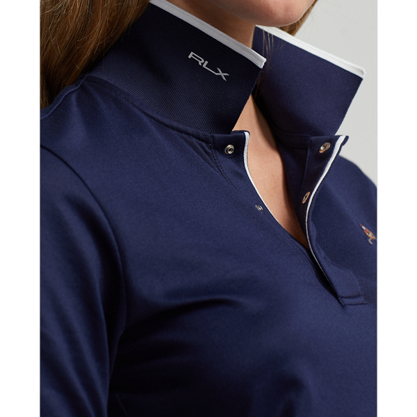 Polo ajust&eacute; Polo Bear en piqu&eacute; RLX en Marine raffin&eacute; 7