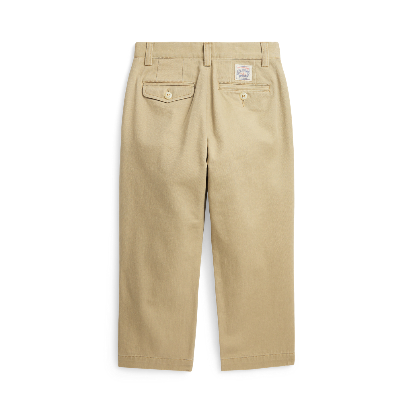 Детские брюки Ralph Lauren Whitman Relaxed Fit Pleated Chino, цвет: Хаки — фото 1