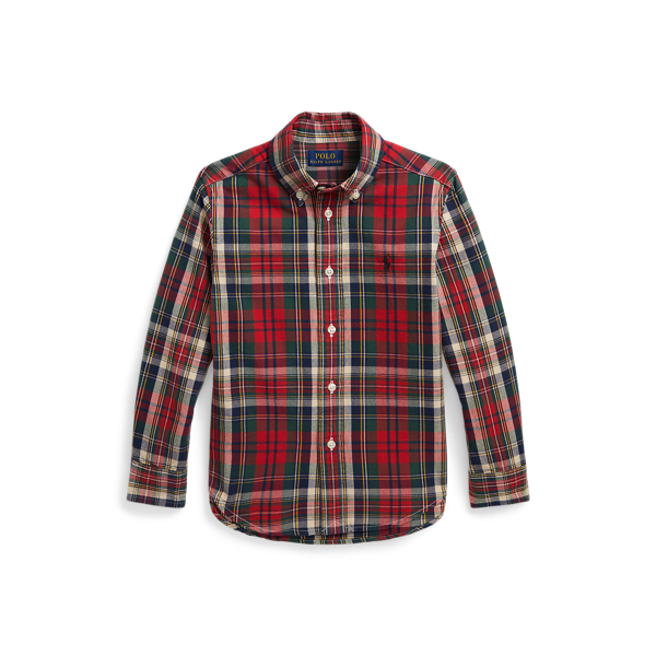 Plaid Brushed Cotton Oxford Shirt