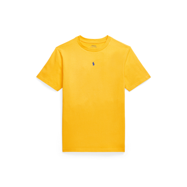 Rundhals-T-Shirt aus Baumwolljersey