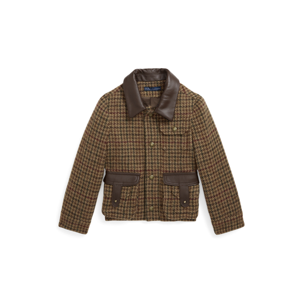 Chaqueta de lana con cuadros
