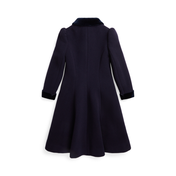 Navy Wool Princess Coat Girls 2-6x 3