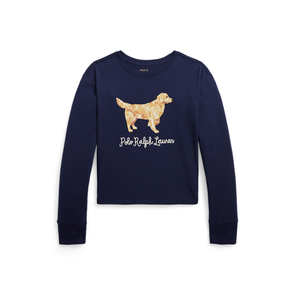 Langarm-T-Shirt mit Golden&nbsp;Retriever GIRLS 7-14 YEARS in 1