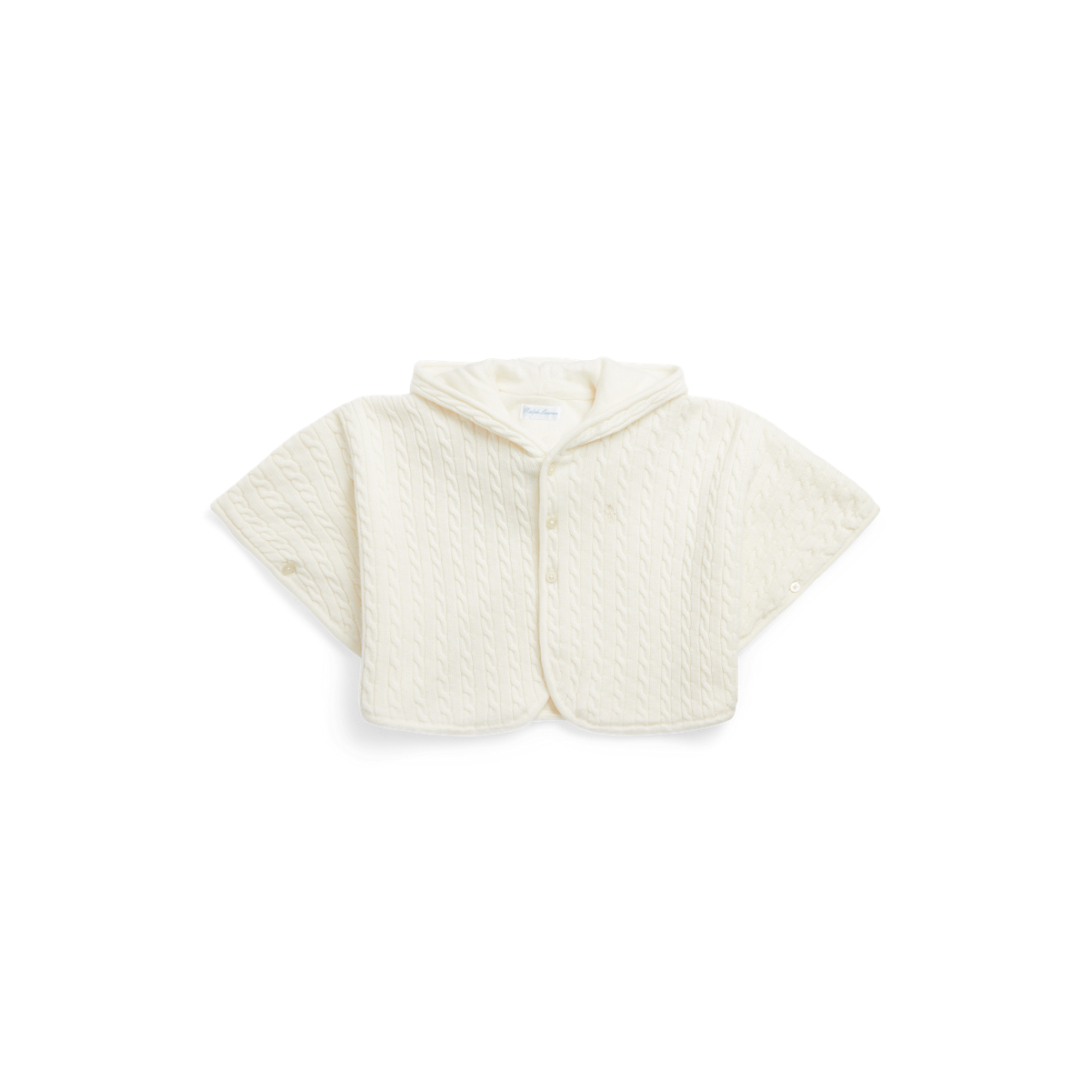 【新品】ポロ　ラルフローレン　ウール フーデッド ポンチョ   160cm L ベビー)ケーブルニット ウール フーデッド ポンチョ （ポンチョ