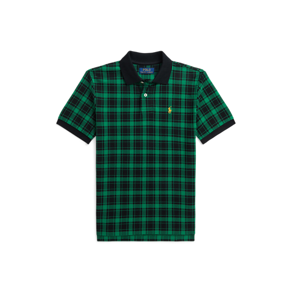 Buffalo Check Cotton Mesh Polo Shirt Boys 6-14 Years 1