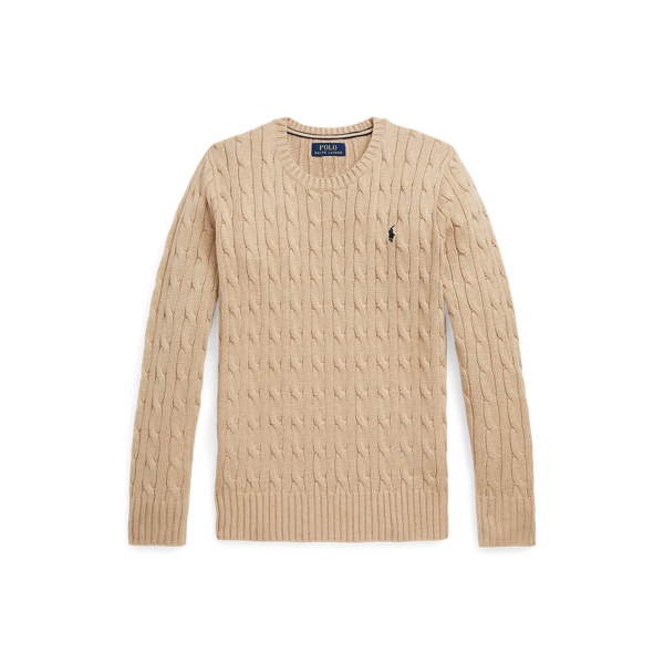 Cable-Knit Cotton Sweater