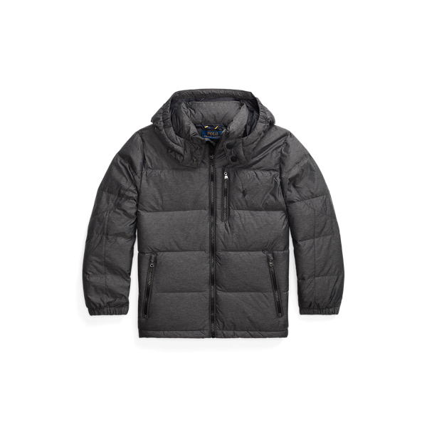 Water-Repellent Down Hooded Jacket Boys 6-14 Years 1