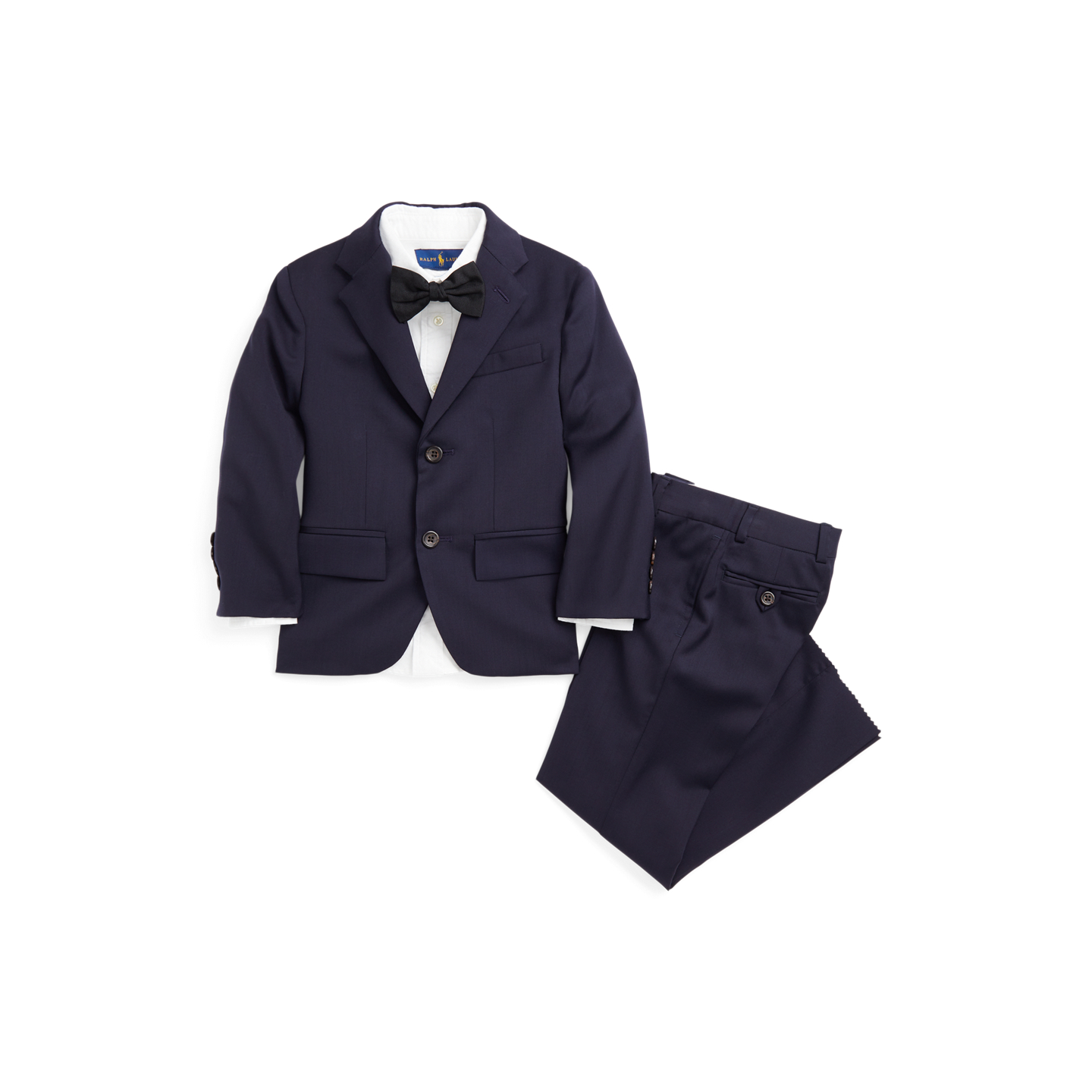 Детский топ Ralph Lauren Polo Wool Twill Suit, цвет: Тёмно-синий — фото 1