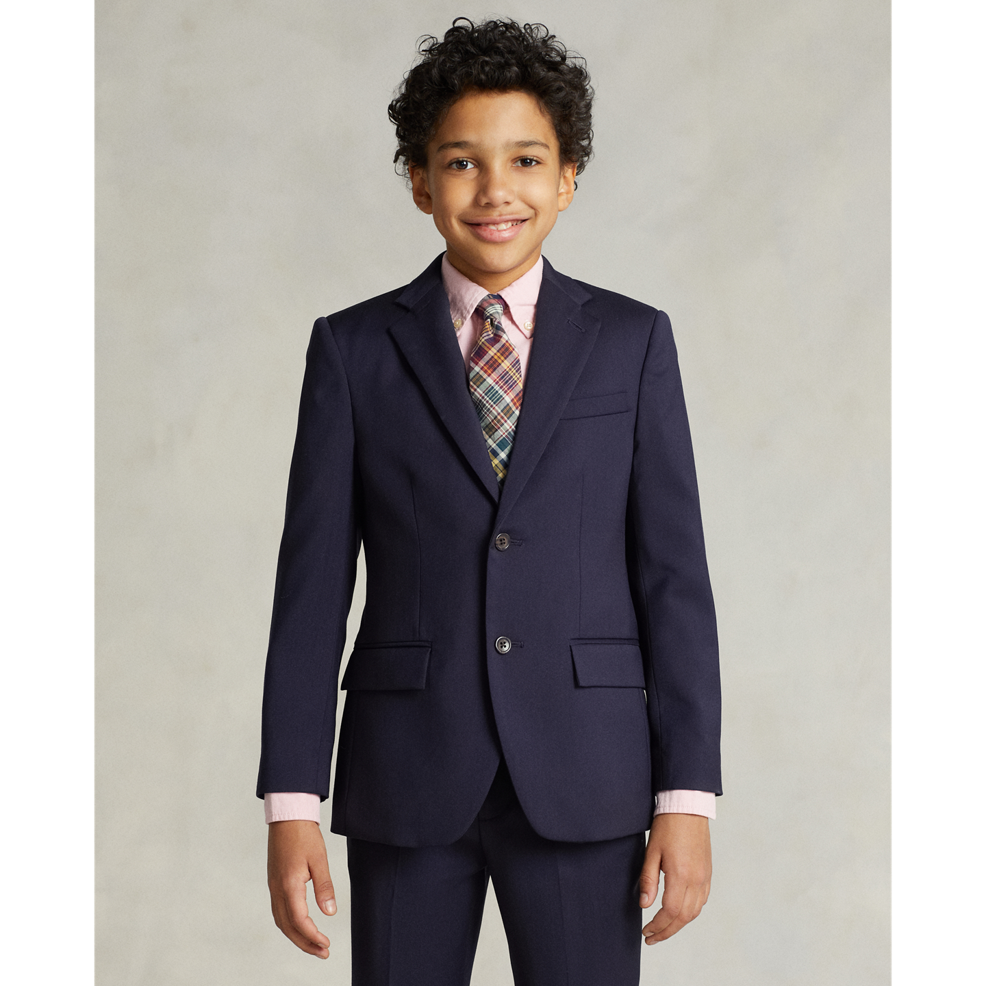 Детский топ Ralph Lauren Polo Wool Twill Suit, цвет: Тёмно-синий — фото 2