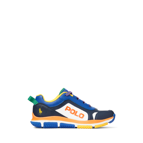 Sport Racer Faux-Leather Sneaker Boys 6-14 Years w 1