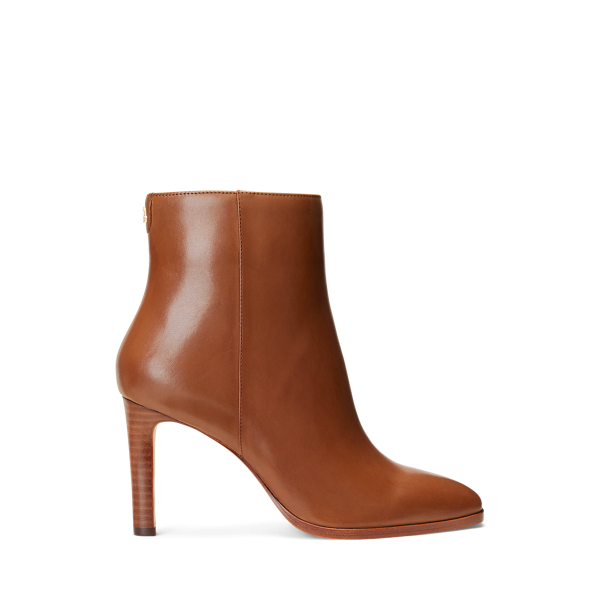 Dylann Burnished Leather Bootie for Women Ralph Lauren UAE