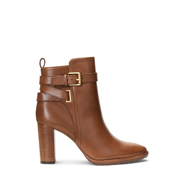 Cameron Burnished Leather Bootie