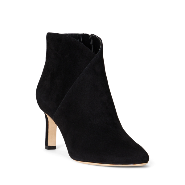 Black Isabelle Suede Bootie Lauren 2