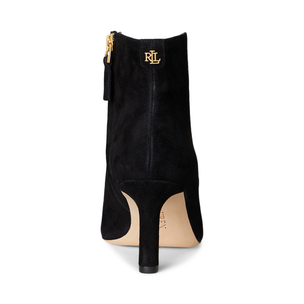 Black Isabelle Suede Bootie Lauren 3