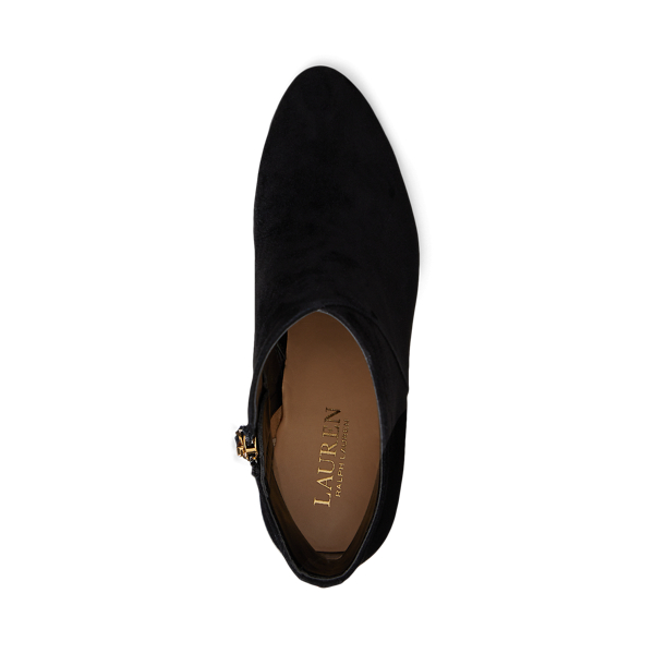 Black Isabelle Suede Bootie Lauren 4