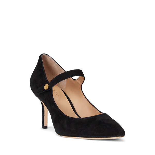 Black Lanette Suede Mary Jane Pump Lauren 2