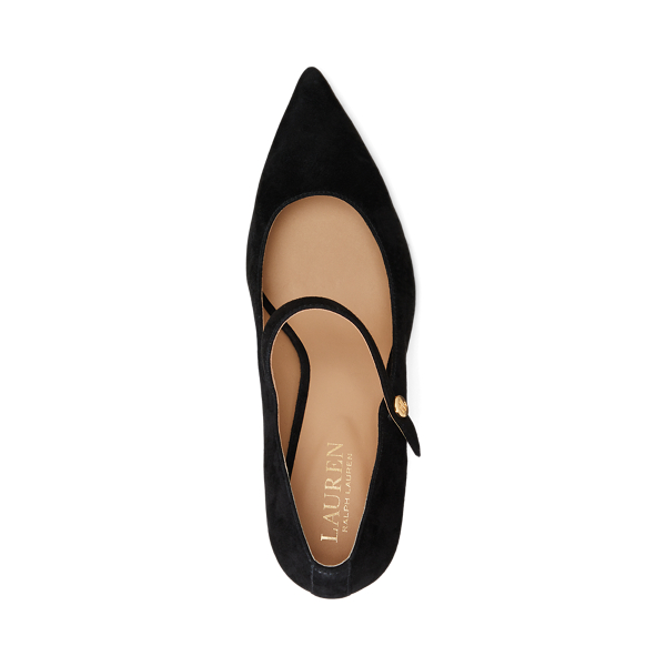 Black Lanette Suede Mary Jane Pump Lauren 4