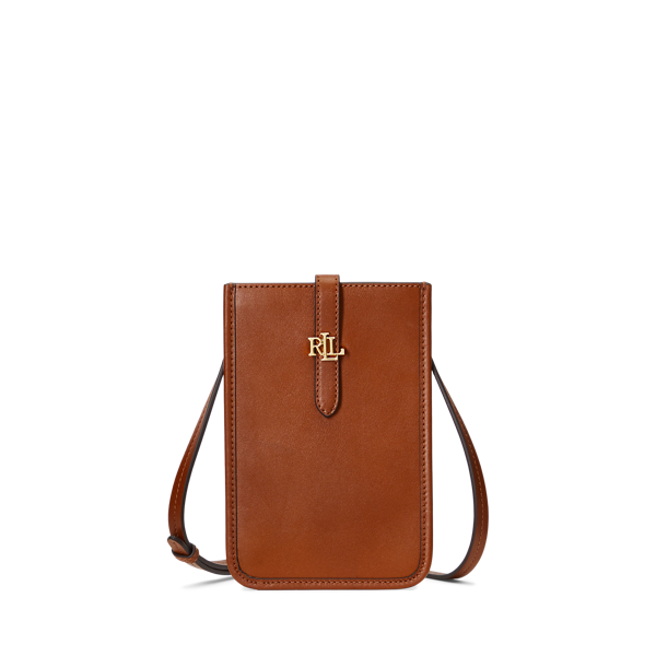 Lauren Tan Leather Crossbody Tech Case Lauren 1