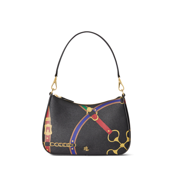 Sac Danni moyen cuir &agrave; hachure crois&eacute;e
