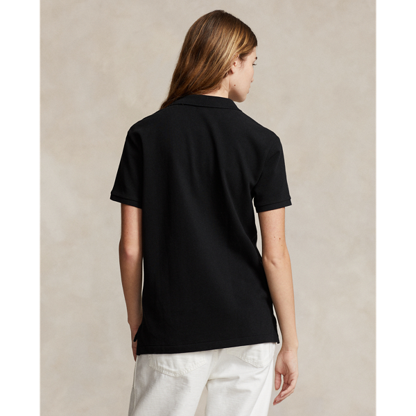 Polo Black Classic Fit Mesh Polo Shirt Polo Ralph Lauren 5
