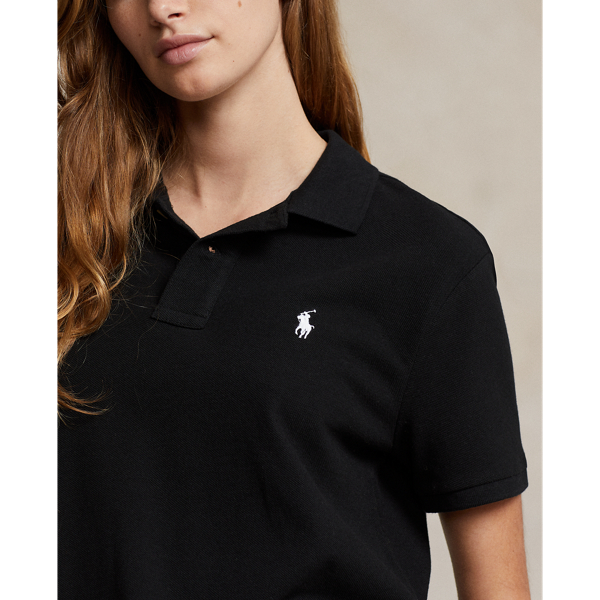 Polo Black Classic Fit Mesh Polo Shirt Polo Ralph Lauren 6
