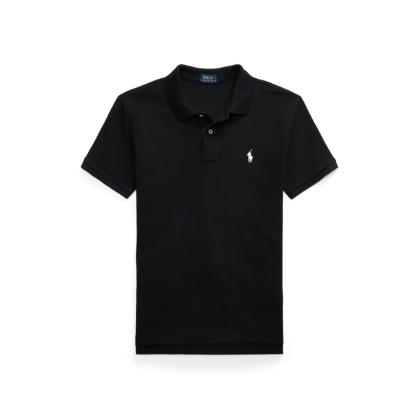 Polo Black Classic Fit Mesh Polo Shirt Polo Ralph Lauren 2