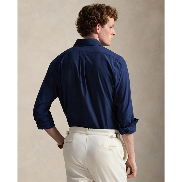 Newport Navy Classic Fit Stretch Poplin Shirt Polo Ralph Lauren 5
