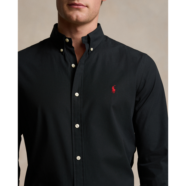 Slim Fit Stretch Poplin Shirt