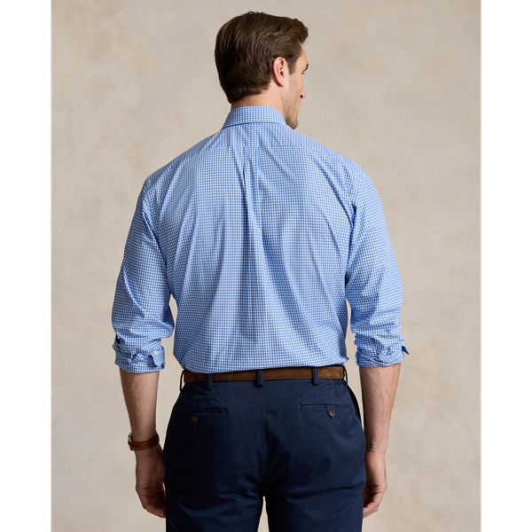 Gingham Stretch Poplin Shirt