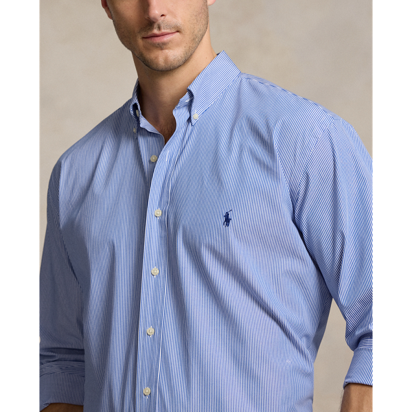 Striped Stretch Poplin Shirt