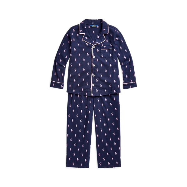 Pyjama aus Baumwollflanell mit Polo Pony Girls 7-14 Years in 1