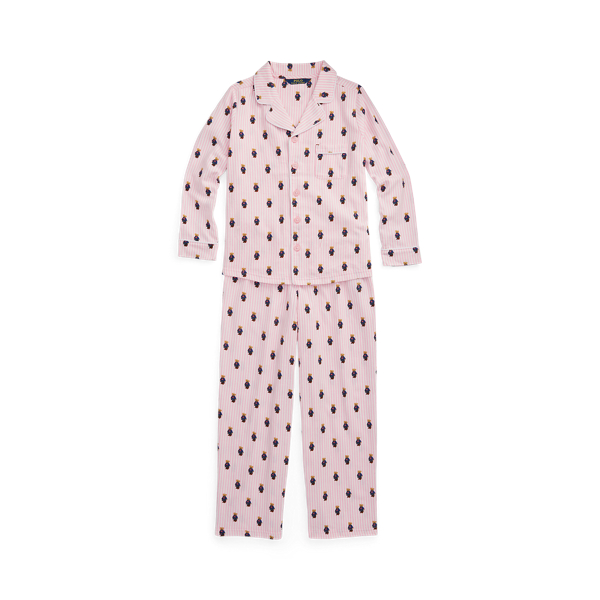 Pyjama aus Baumwollflanell mit Polo&nbsp;Bear Girls 7-14 Years in 1