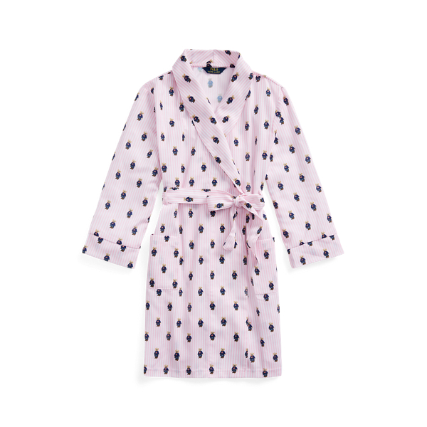 Polo Bear Flannel Robe Girls 7-14 Years 1